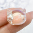 15mm Electroplated Pink Acrylic Cat Head Focal Bead U15