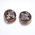 28mm Brown and Silver Clay Ganesha Focal Bead W2