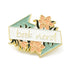 24mm Turquoise and Pink "Book Nerd" Pin S6