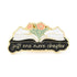 16mm Book with Flowers "Just One More Chapter" Pin T6