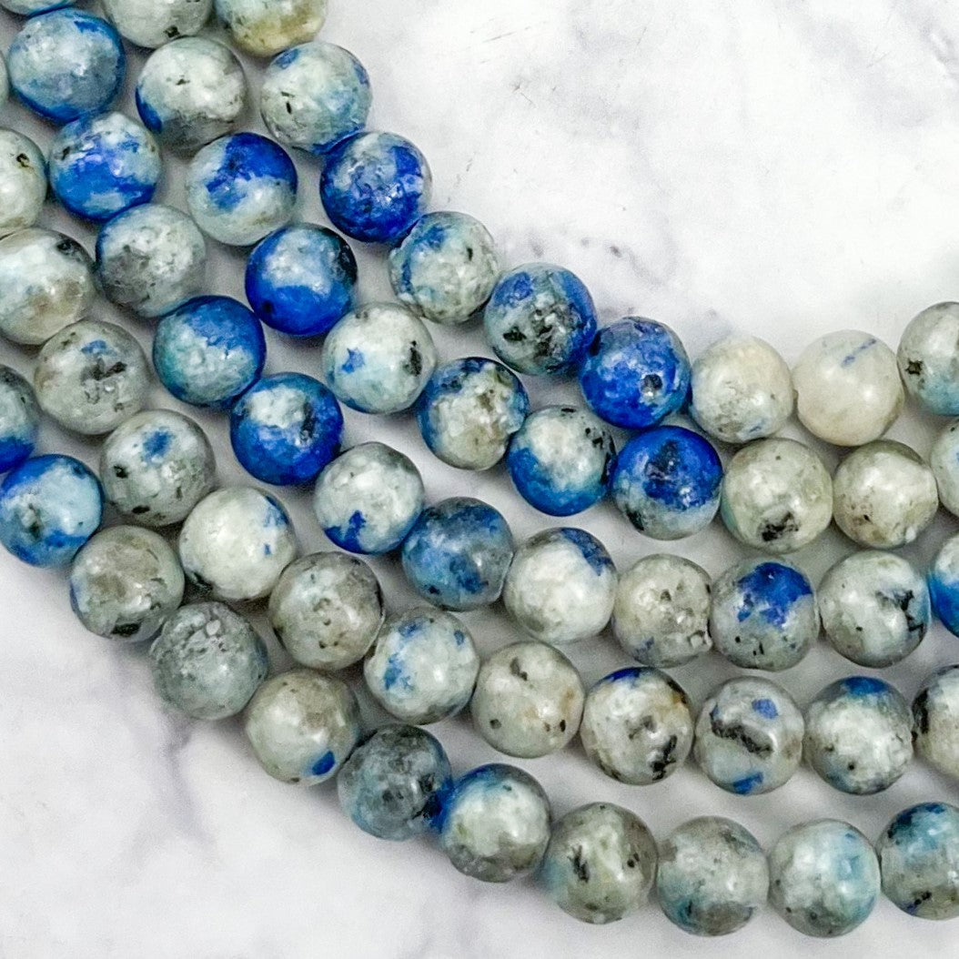 6mm Light K2 Stone Bead Strand