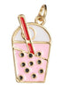 20mm Pink Bubble Tea Charm J2