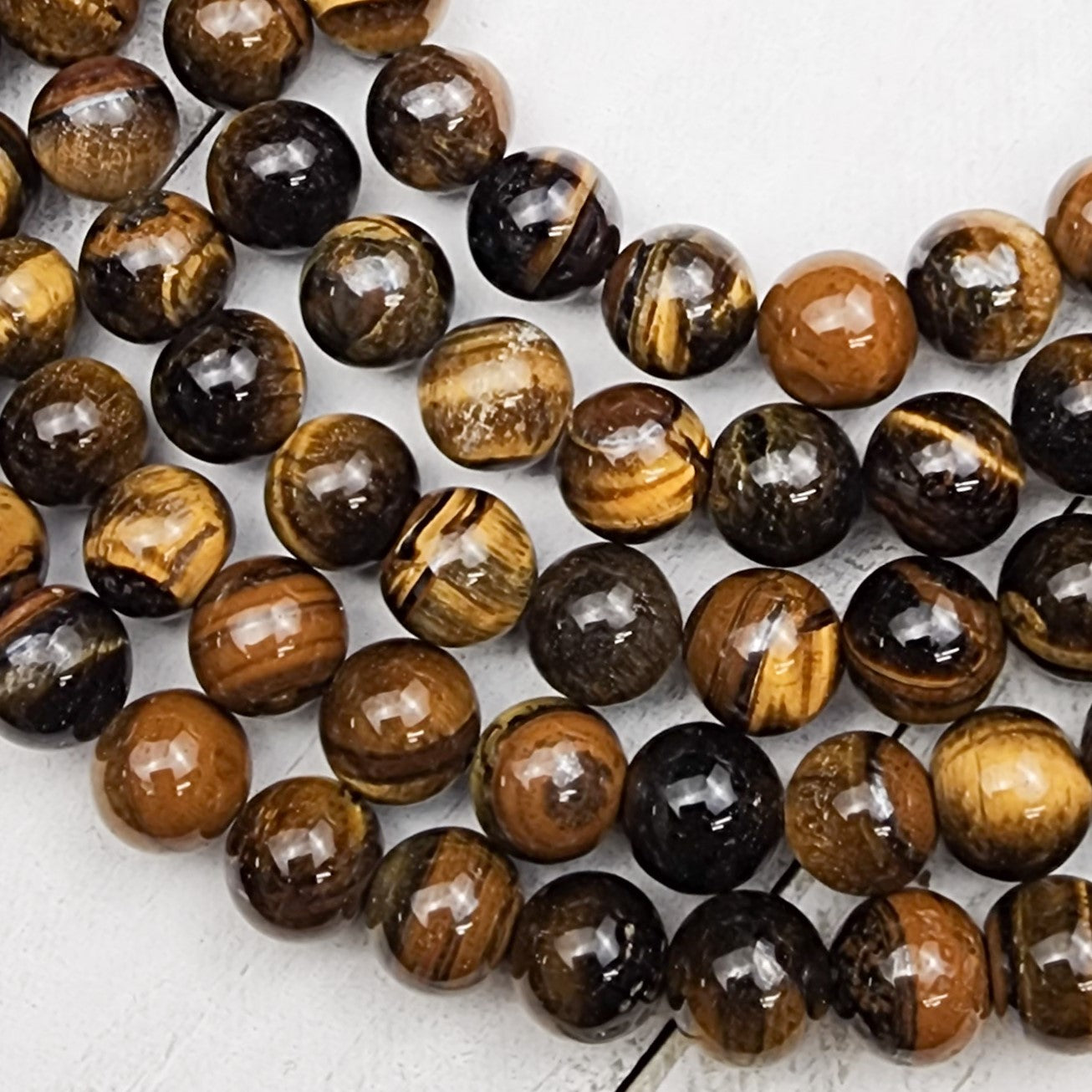 8mm Tiger's Eye Bead Strand