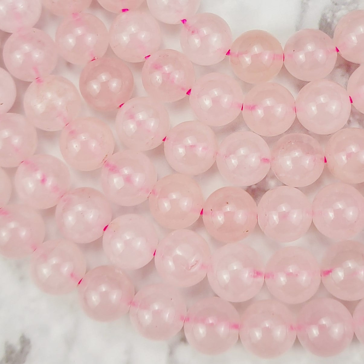 8mm Rose Quartz Bead Strand