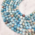 8mm Blue Apatite Bead Strand V26