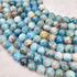 8mm Blue Apatite Bead Strand V26