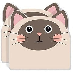2.5-Inch Brown Siamese Sticky Notes L15