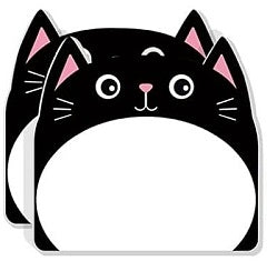 2.5-Inch Black Cat Sticky Notes C15