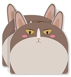 2.5-Inch Brown Cat with Long Ears Sticky Notes E15