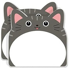 2.5-Inch Grey Cat with Pink Ears Sticky Notes G15