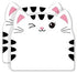 2.5-Inch White Cat with Black Stripes Sticky Notes J15