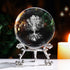 2.25-Inch Glass Sphere with Internal Tree of Life Q15
