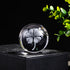 2.25-Inch Glass Sphere with Internal Clover L15