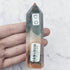 3.75 Inch Carnelian Moss Agate Tower O13