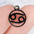 13mm Stainless Steel Cancer Zodiac Sign Outline Charm Y2