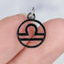 13mm Stainless Steel Libra Zodiac Sign Outline Charm V2
