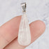 28mm Clear Quartz Teardrop Pendant V4