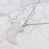 29mm Rose Quartz Moon Pendant H6