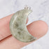 29mm Labradorite Moon Pendant J6