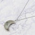 29mm Labradorite Moon Pendant J6