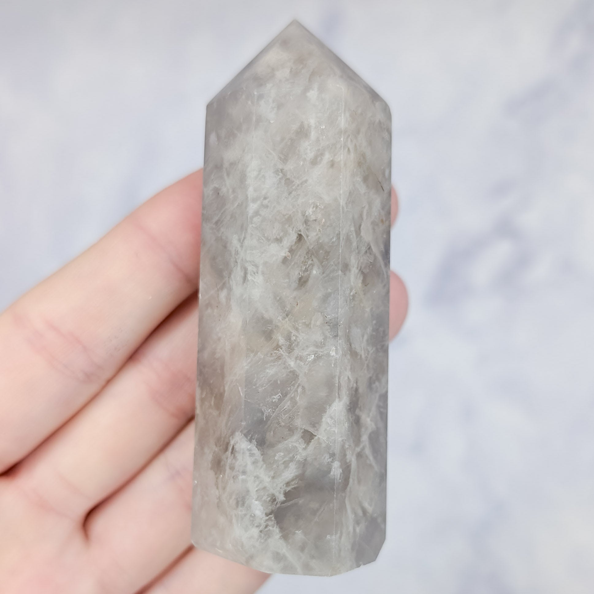 Blue Rose Quartz Tower C24
