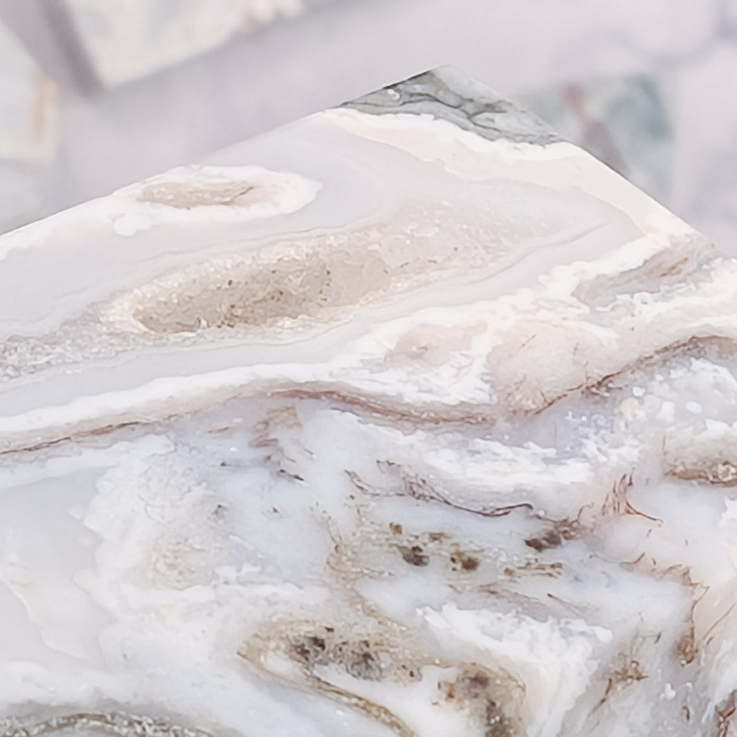 Pink Tree Agate Free Form A26