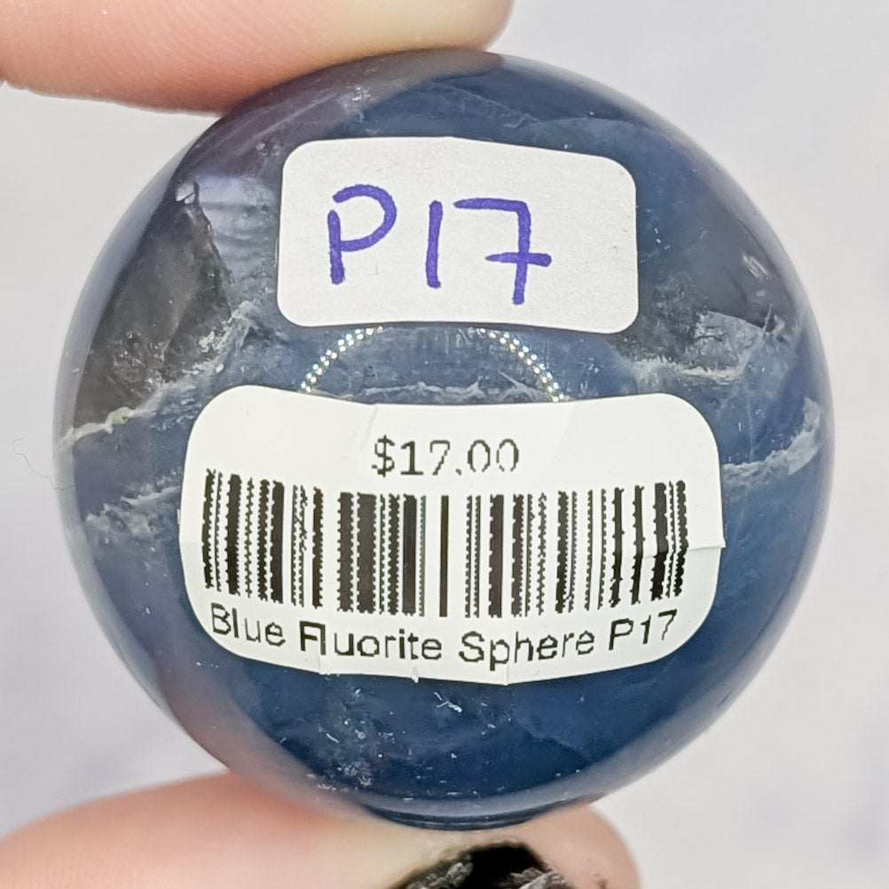 Blue Fluorite Sphere P17