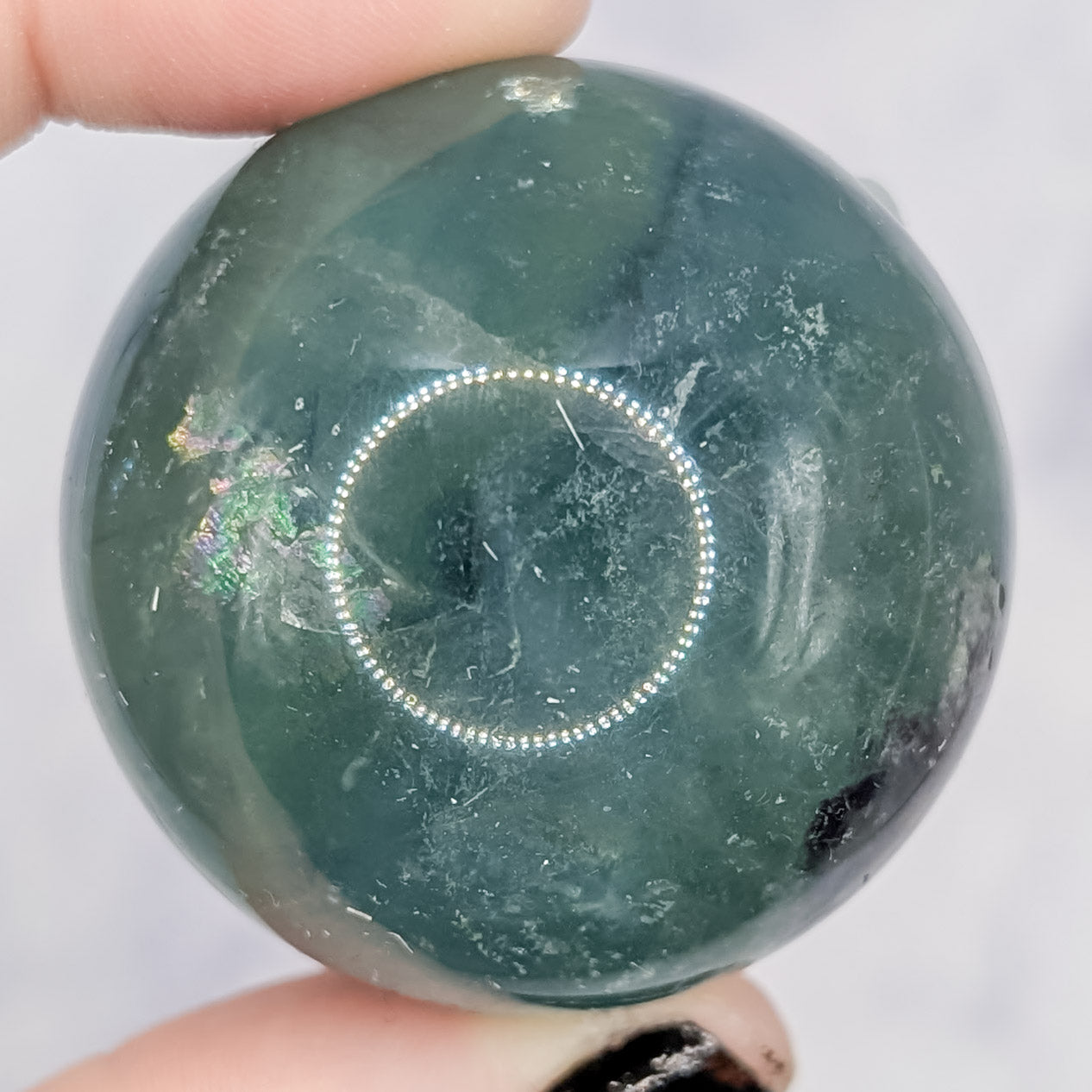 Blue Fluorite Sphere O26