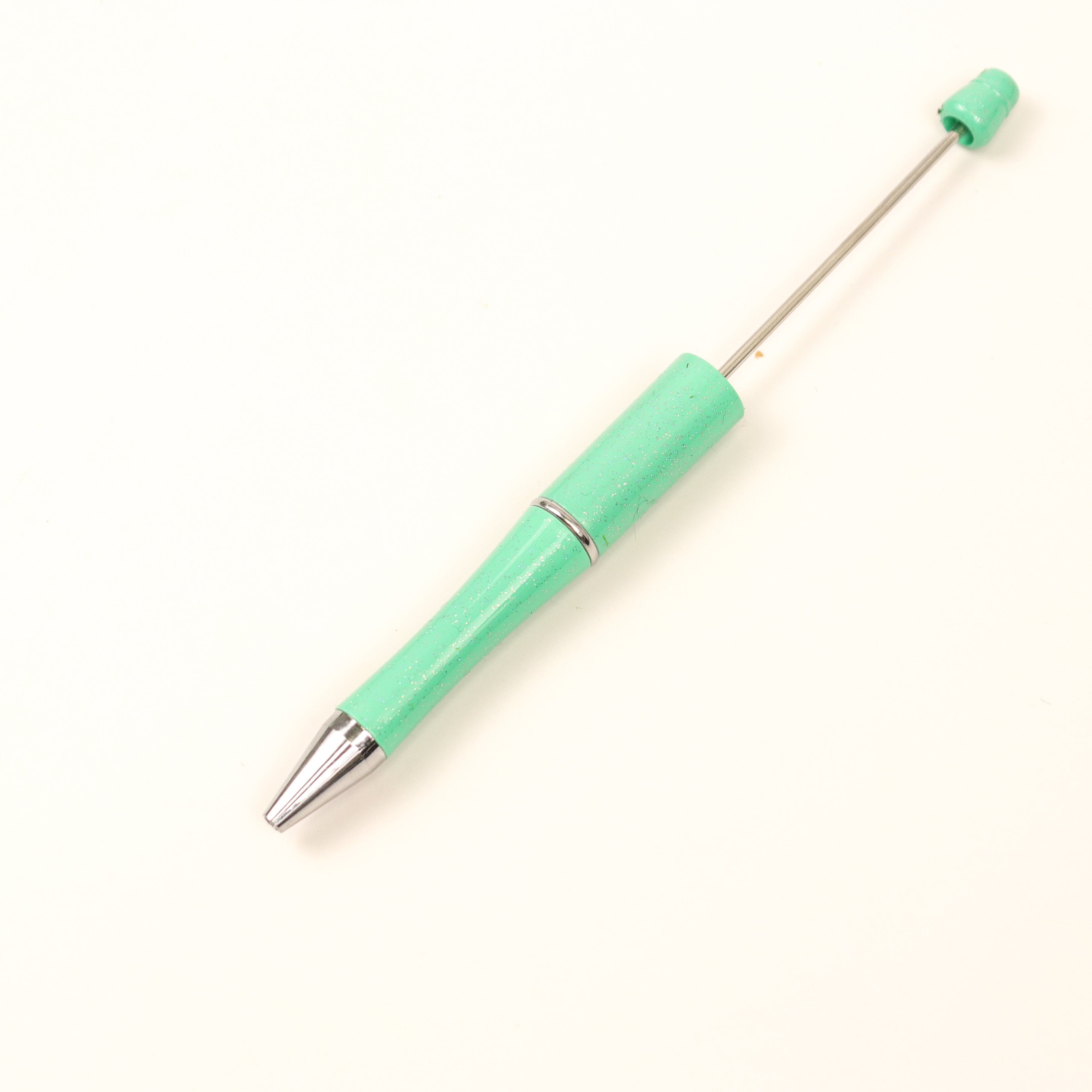 Turquoise Glitter Beadable Pen $1.50