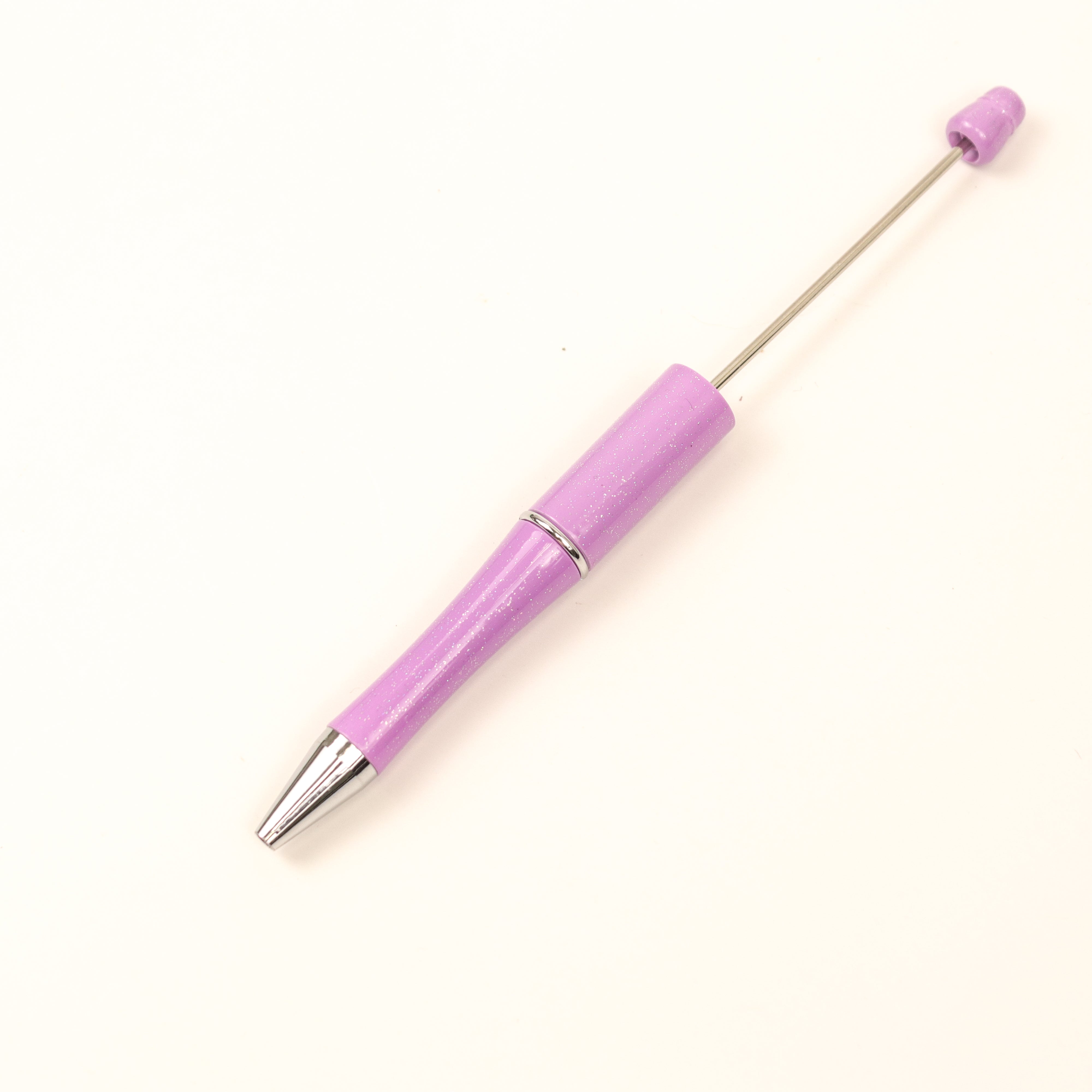 Light Purple Glitter Beadable Pen $1.50