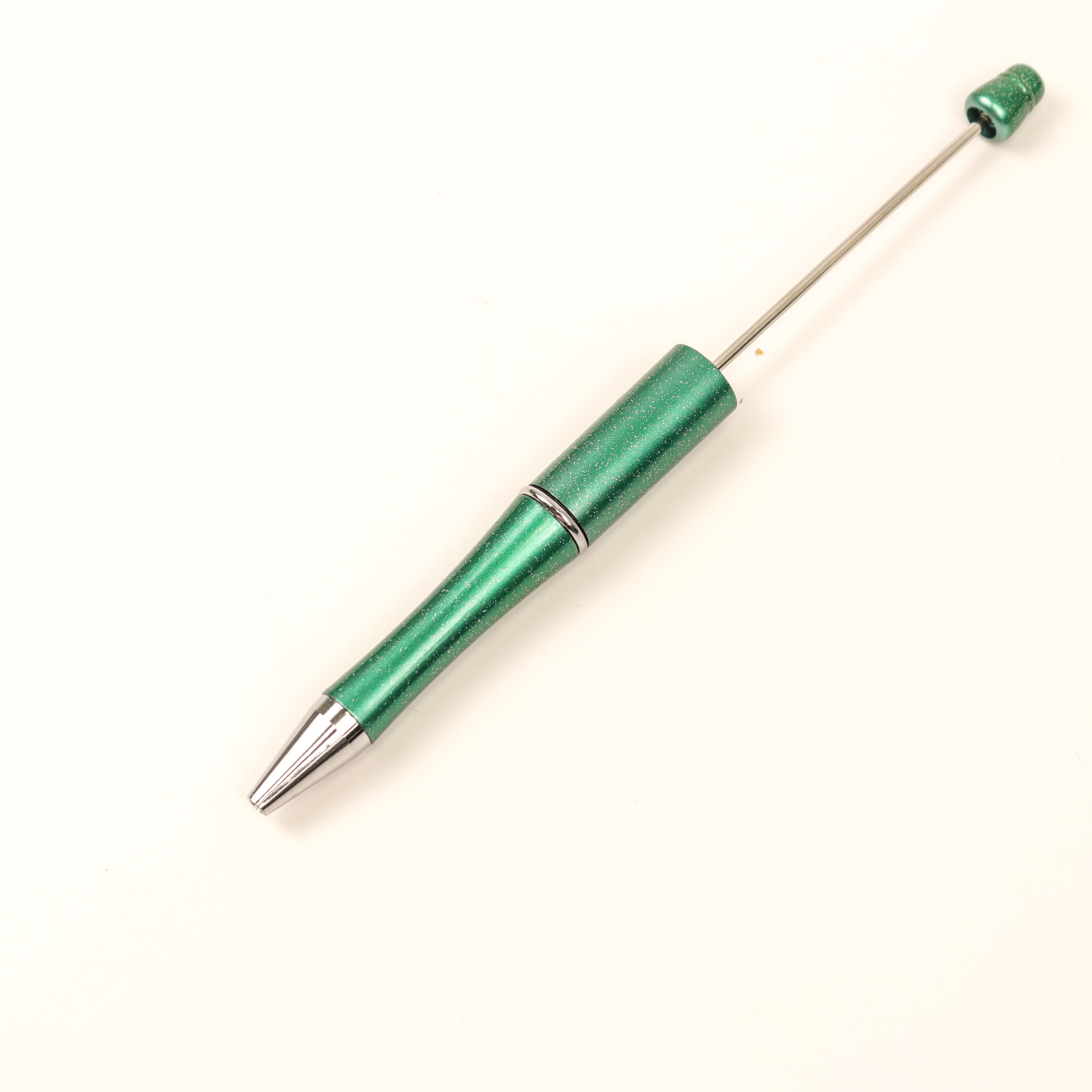 Dark Green Glitter Beadable Pen $1.50