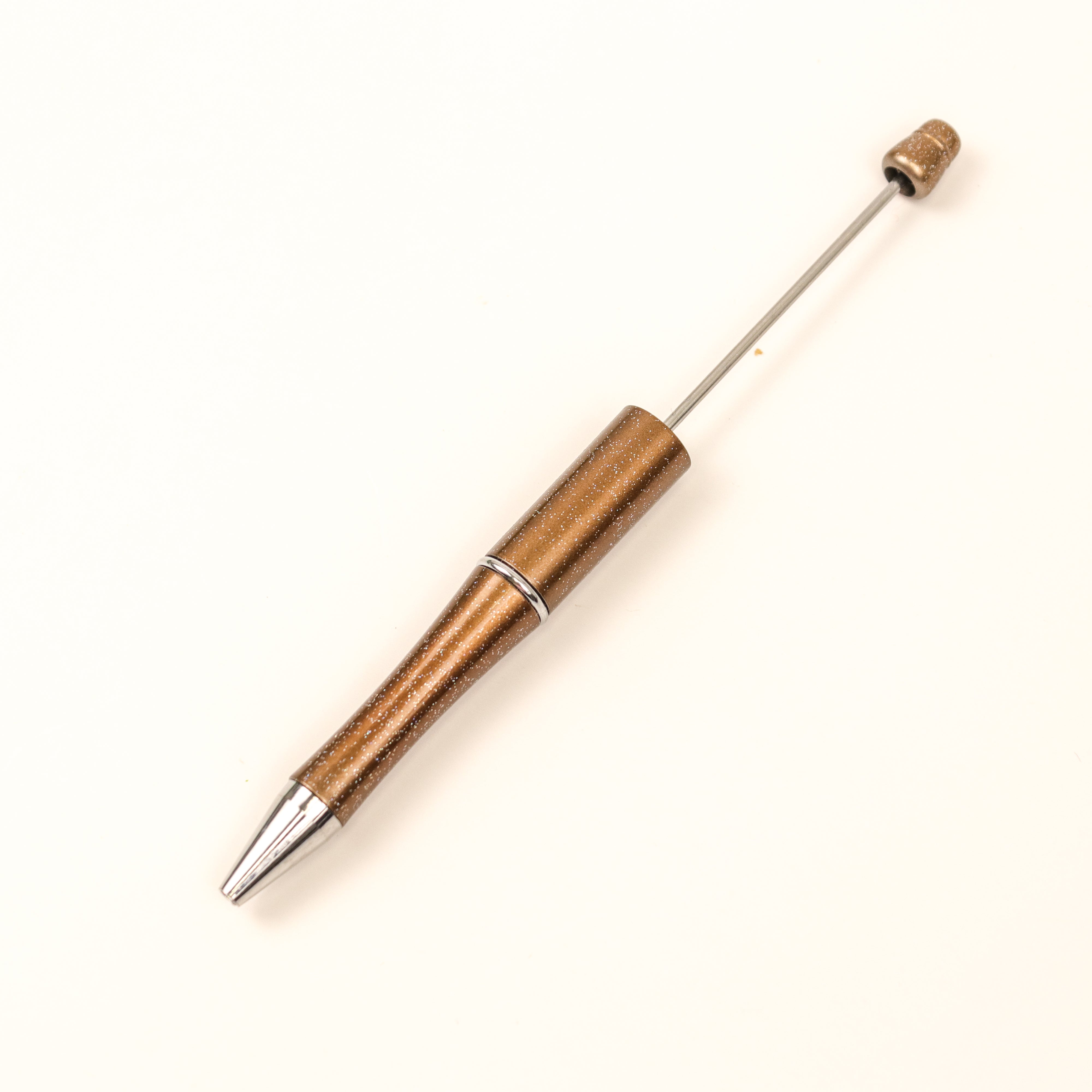 Brown Glitter Beadable Pen $1.50