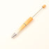 Orange/White Glitter Beadable Pen $1.50