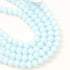 8mm Light Blue Faceted Crystal Rondelle Bead Half Strand $3.50