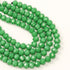 8mm Green Faceted Crystal Rondelle Bead Half Strand $3.50