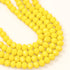8mm Yellow Faceted Crystal Rondelle Bead Half Strand $3.50