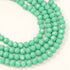 6mm Turquoise Faceted Crystal Rondelle Bead Half Strand $3.00