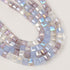 4mm Purple Faceted Crystal Cube Bead Half Strand $3.50