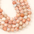 10mm Pink Petal Agate Bead Half Strand