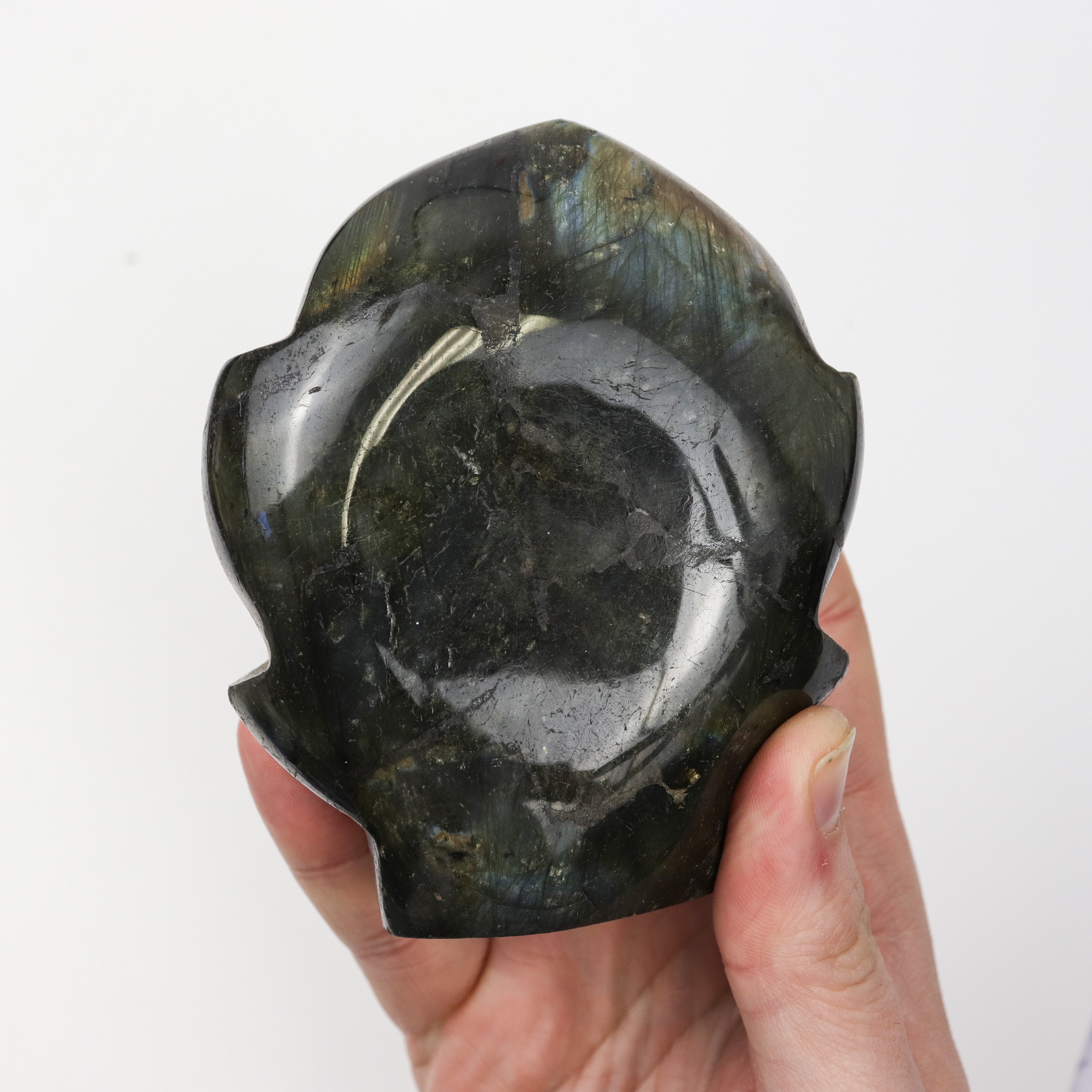4.5 Inch Labradorite Leaf L47