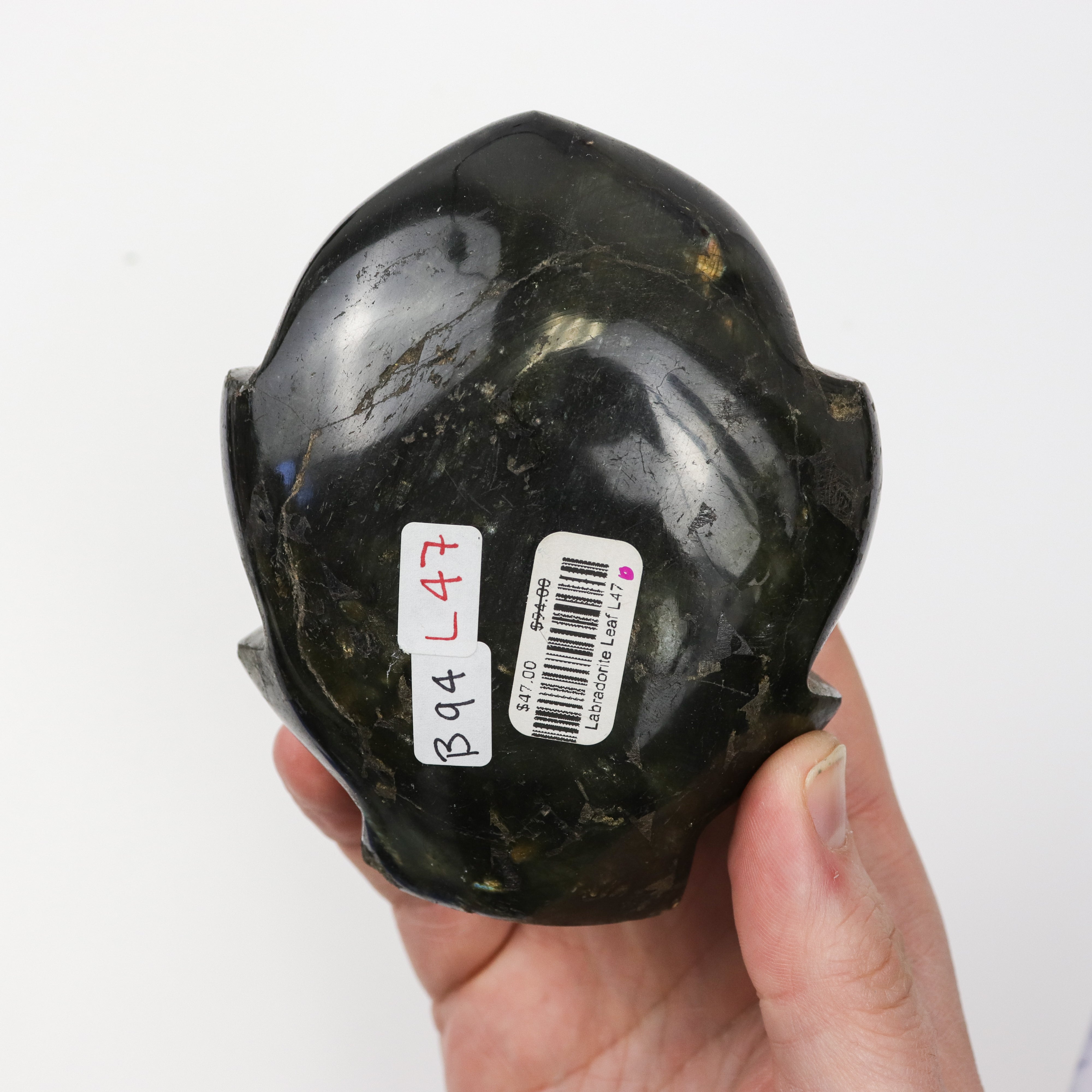 4.5 Inch Labradorite Leaf L47