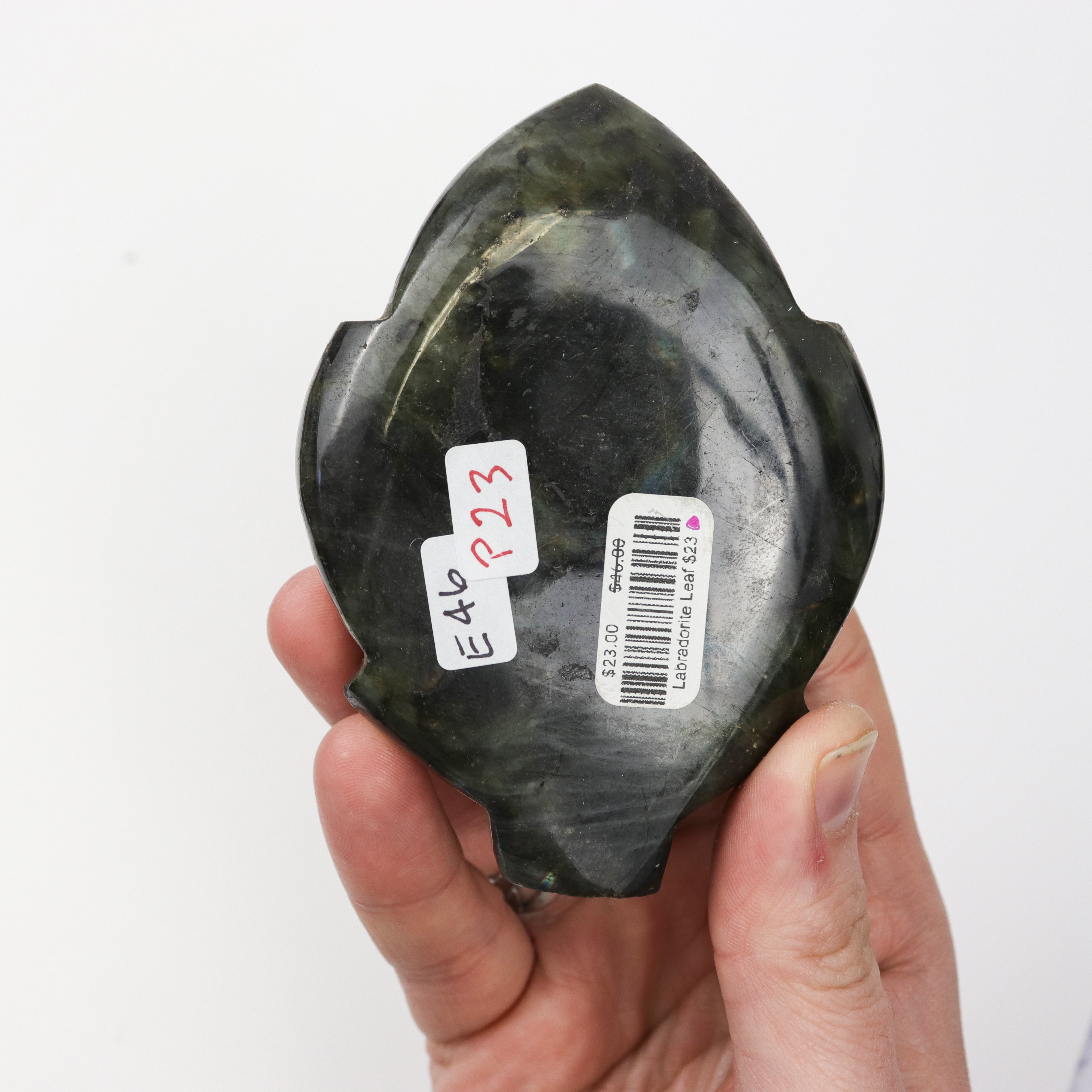 4 Inch Labradorite Leaf $23
