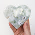 4.5 Inch Moss Agate Heart on Stand M41