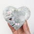4.5 Inch Moss Agate Heart on Stand M41