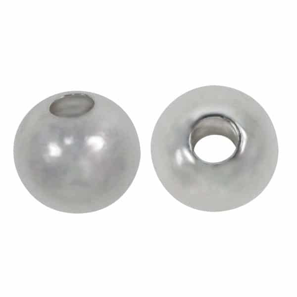 6mm Sterling Silver Round Bead Pack (5 Beads) B105