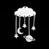 49mm Stainless Steel Cloud with Moon, Stars, and Planet Pendant B8