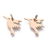 13mm Gold Hummingbird Silhouette Charm A2
