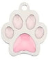 13mm Stainless Steel Pink Paw Print Charm H2