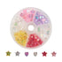 8mm Pink Mixed Heart and Star Acrylic Bead Box (110 Beads) J6