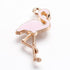 26mm Pink Simple Flamingo Charm W2